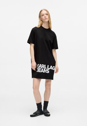 LOGO TEE DRESS - Haljina od žerseja - black