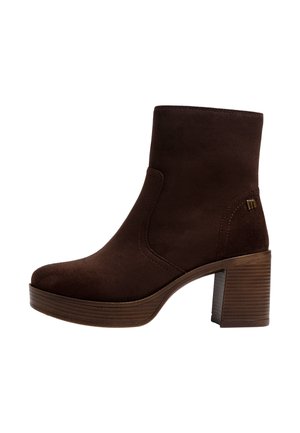 mtng, BOTINES SEVENTY - Botines con plataforma - dark brown
