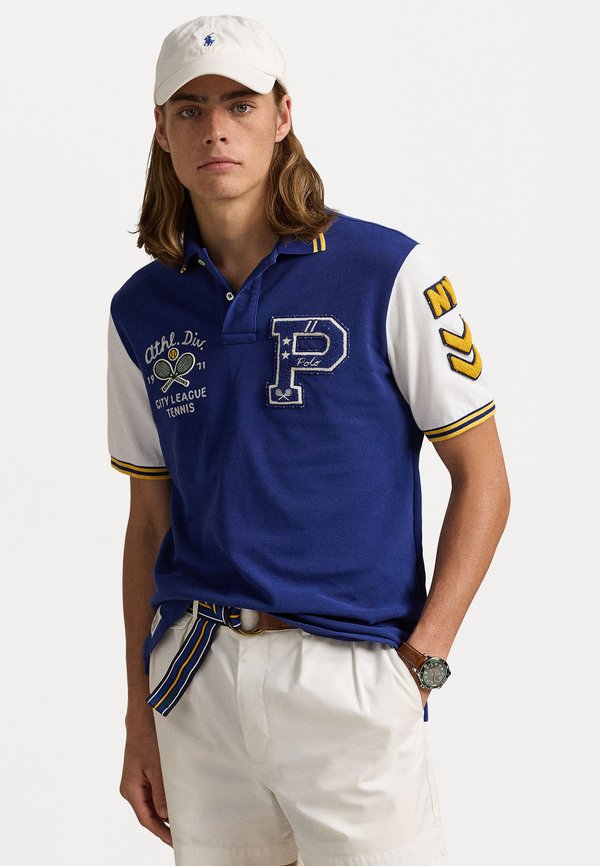 CLASSIC FIT VARSITY-INSPIRED POLO - Polo shirt - fall royal multi