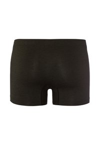 Černé bavlněné boxerky s klasickým střihem, s hladkým pasem a minimálními švy na nohavicích.