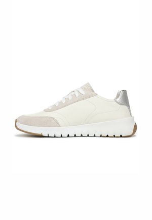 SNEAKER - Sneakers laag - ivory silver leather and suede