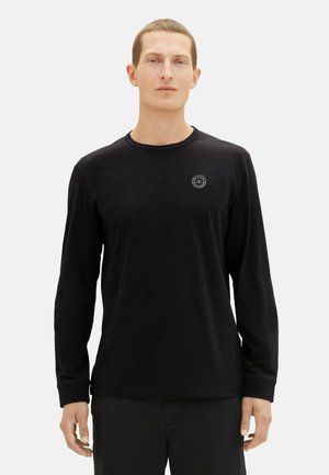 MIT RUNDHALSAUSSCHNITT - Langarmshirt - schwarz