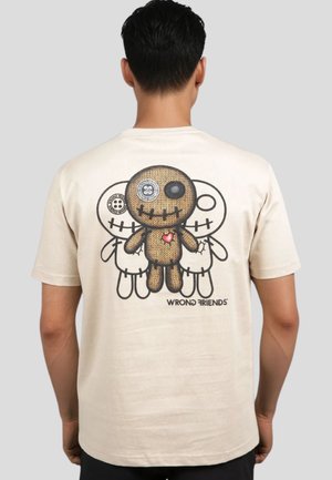 Wrong Friends MAUPIN - T-shirt print - beige