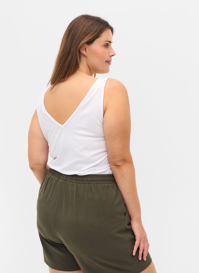Damen T-Shirts | Zizzi Top bright white/weiß - YG10095 Damen T-Shirts | Zizzi Top bright white/weiß - YG10095
