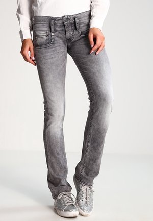 Jeans straight leg - grey denim