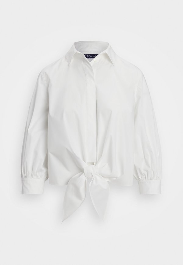 MOCHELL TIE WAIST STRETCH COTTON BLEND SHIRT - Button-down blouse4