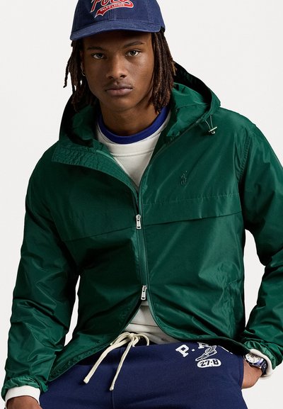Polo Ralph Lauren FULL-ZIP HOODED JACKET - Cortaviento - new forest