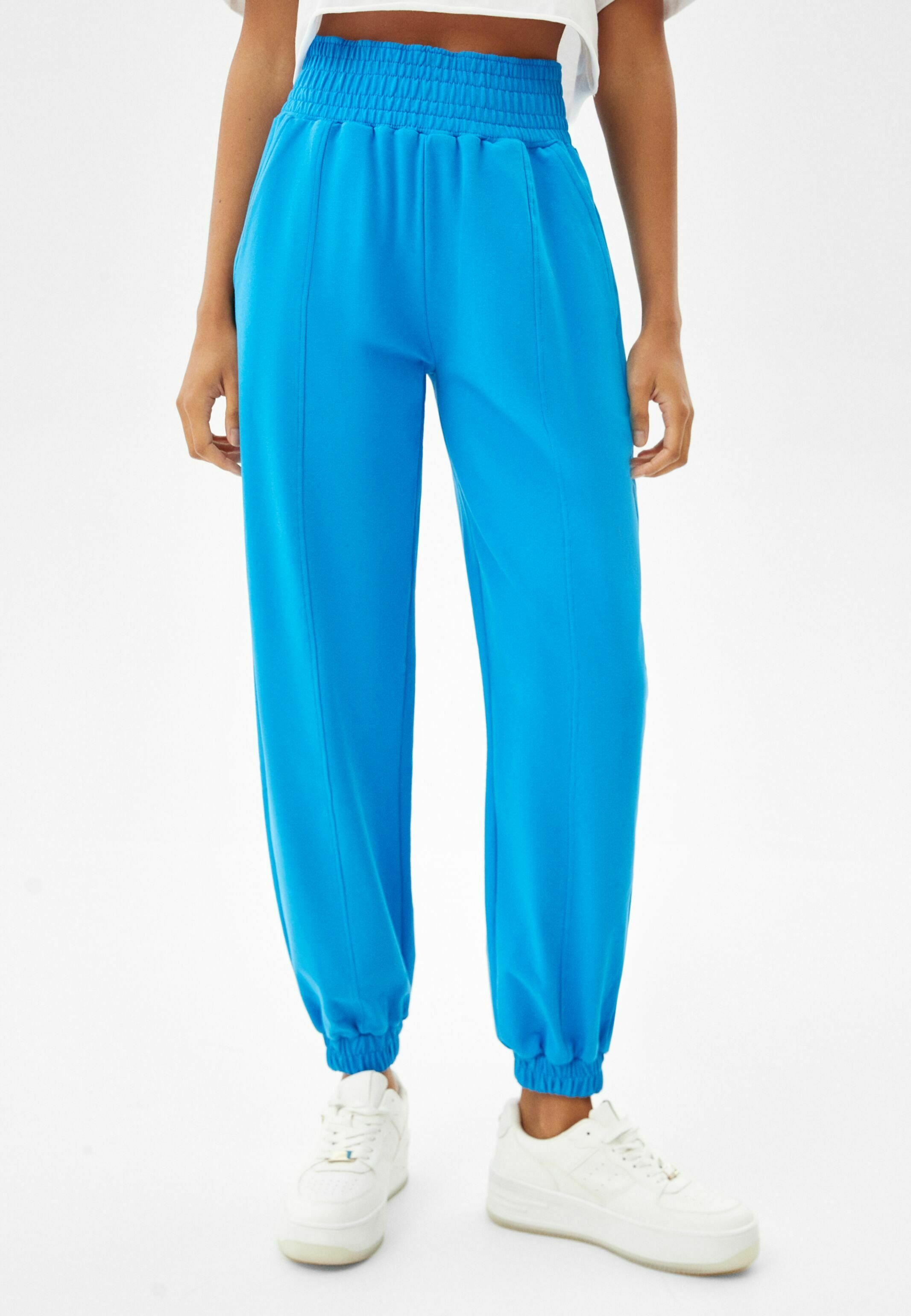 Bershka PLUSH - Pantaloni sportivi - dark blue/blu scuro - Zalando.it