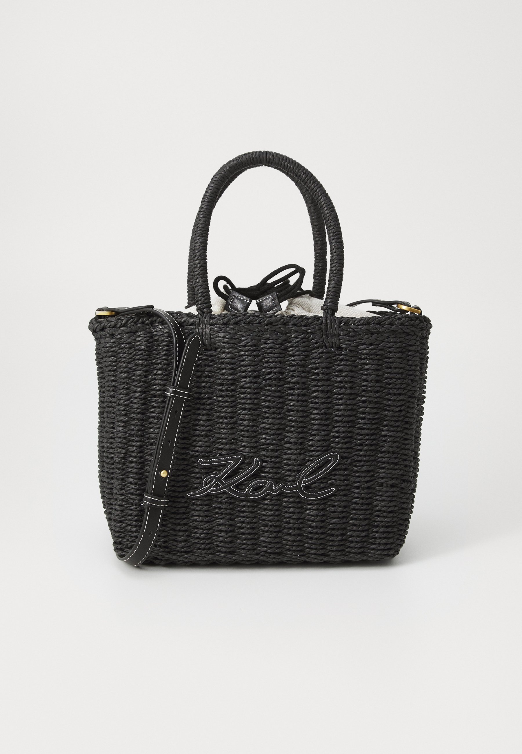 KARL LAGERFELD SIGNATURE BEACH BASKET BAG UNISEX Umhängetasche