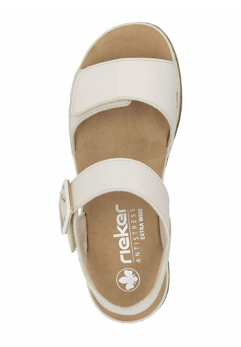Rieker Sandalen met plateauzool beige