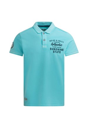 Camp David, CAMP DAVID PIKEE-POLO KURZARM MIT RÜCKEN-STICKEREI - Poloshirt - aqua