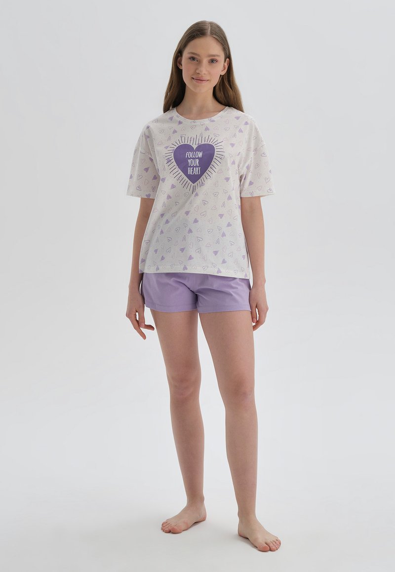 Damen Nachthemden | DAGI Nachtwäsche Set purple/lila - NC82486 Damen Nachthemden | DAGI Nachtwäsche Set purple/lila - NC82486