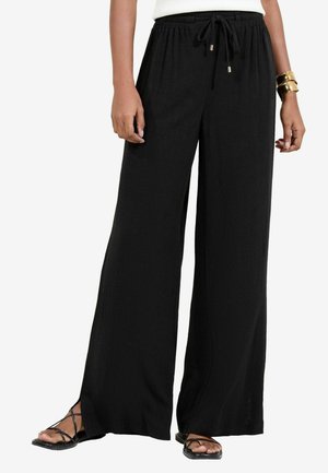 Lipsy WIDE LEG - Trousers - black