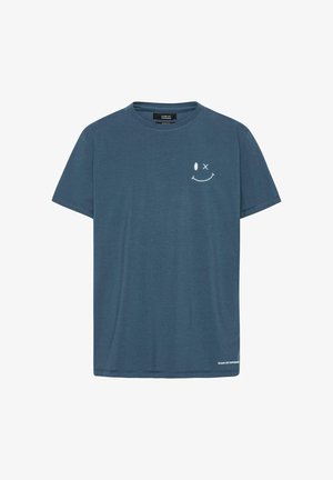Clean Cut Copenhagen PATRICK  - T-shirt imprimé - key largo blue