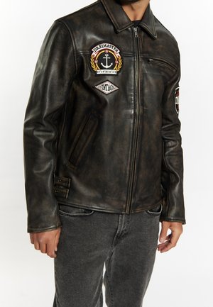 Veste en cuir - black