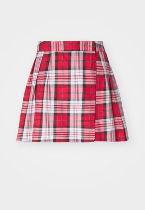 NMERIK PLEATED SKIRT - A-line skjørt - savvy red/black/white