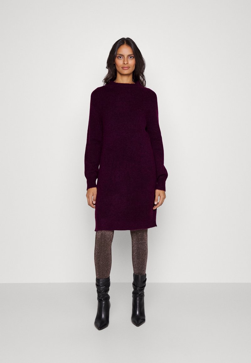 Selected Femme SLFMALLY TNECK DRESS Jumper dress potent purple