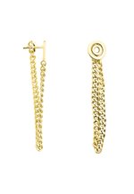 Boucles D'oreilles Pendantes Femme Sofia Milani - Argent 925 Plaqué Rhodium, Forme Boule Chaîne - Hypoallergénique, Sans Nickel - Boîte Cadeau