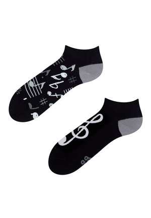 1 PAAR MIT 2 UNTERSCHIEDLICHEN DESIGNS MOTIV MUSIK   - Sokken - schwarz