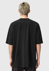 AllSaints MIKRO CREW - T-shirts basic - washed black
