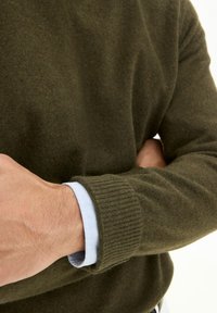 Oscar Jacobson LUKE ROUNDNECK - Jumper - green bark