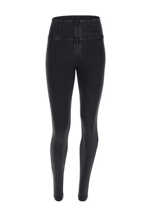 Freddy WR UP VITA ALTA - Bukser - jeans nero cuciture in tono