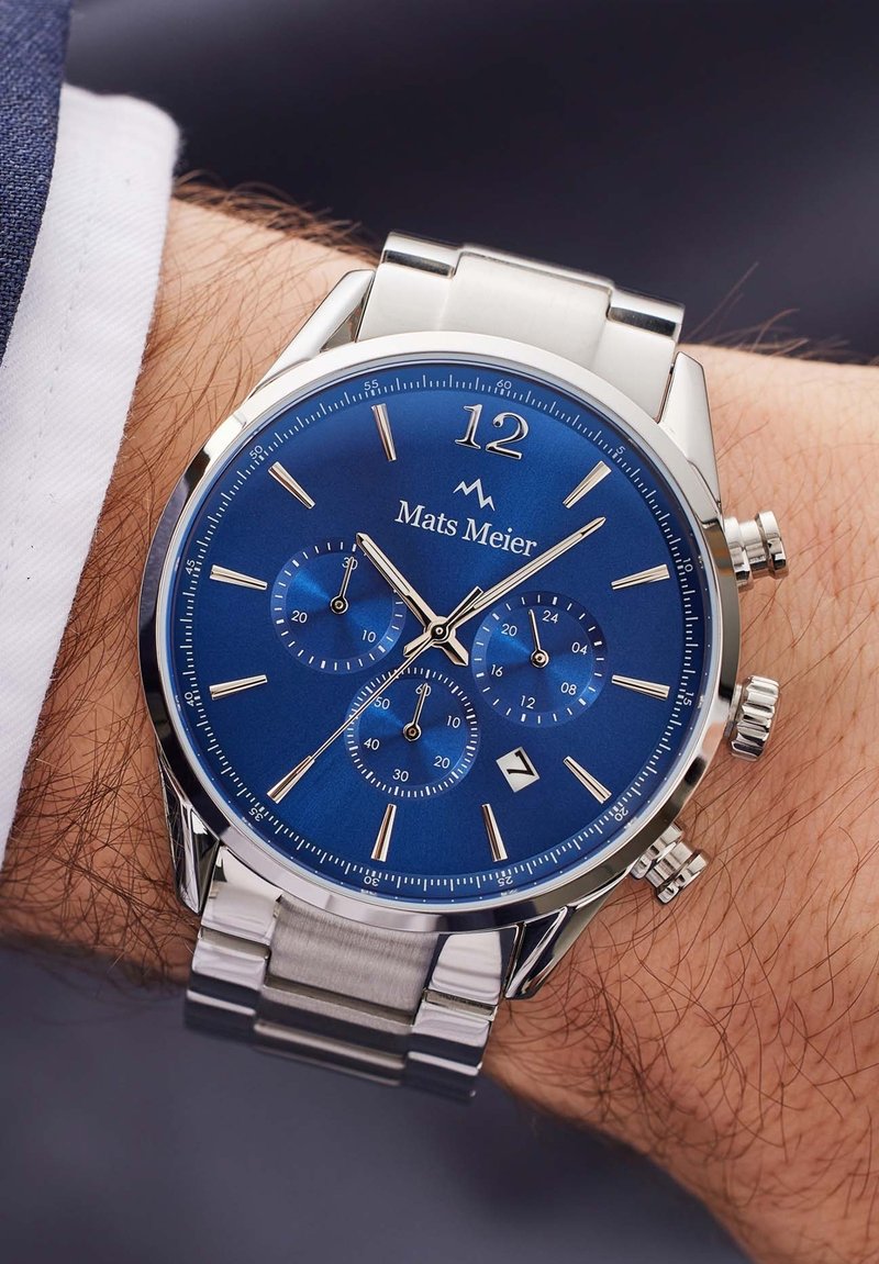 Mats Meier Chronograph - silber farbend