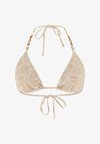 GEDRUCKTER DREIECK-BIKINI-OBERTEIL - Haut de bikini - mehrfarbig beige