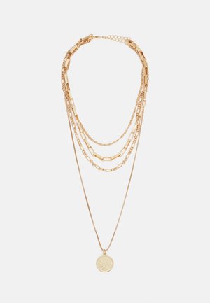 COIN LAYERING NECKLACE UNISEX - Halskette - gold-coloured