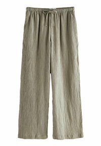 Next TALL FIT WIDE TEXTURED  - Kalhoty - khaki green