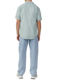 QS REGULAR FIT MELIERTES  - Overhemd - salbeigrün