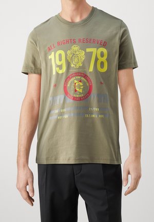 T-shirt con stampa - beige