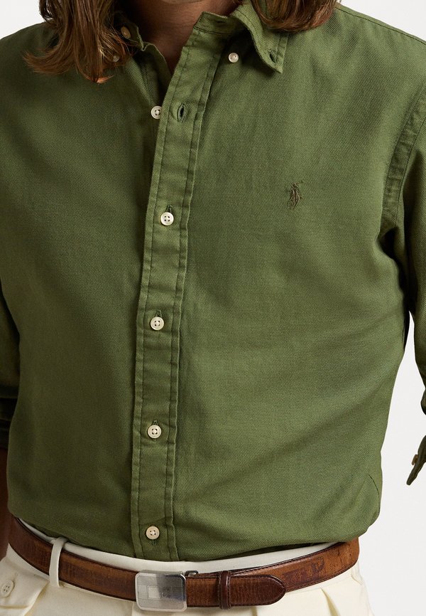 CUSTOM FIT GARMENT DYED DOBBY SHIRT - Shirt - garden trail4