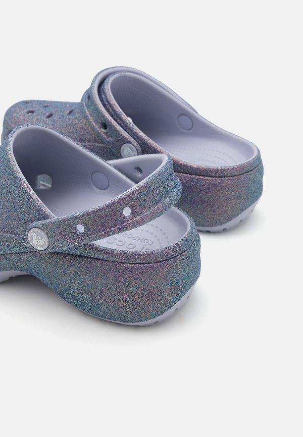 PLATFORM IRID GLITTER - Heeled mules - purple moon4