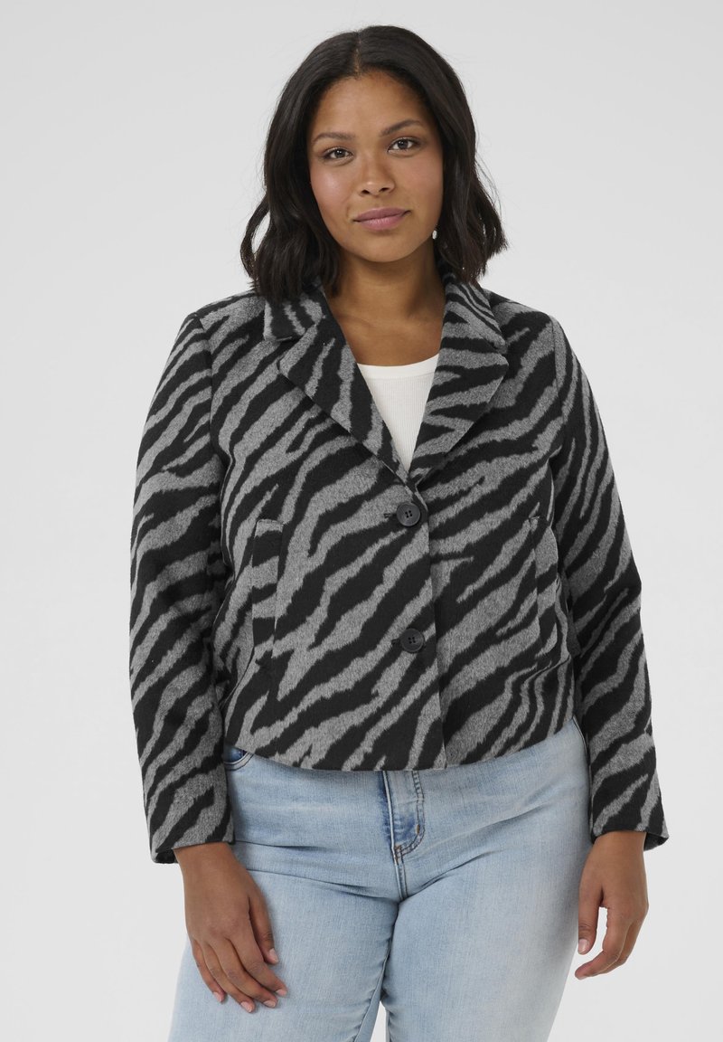 Kaffe Curve TORI - Blejzr - black grey animal