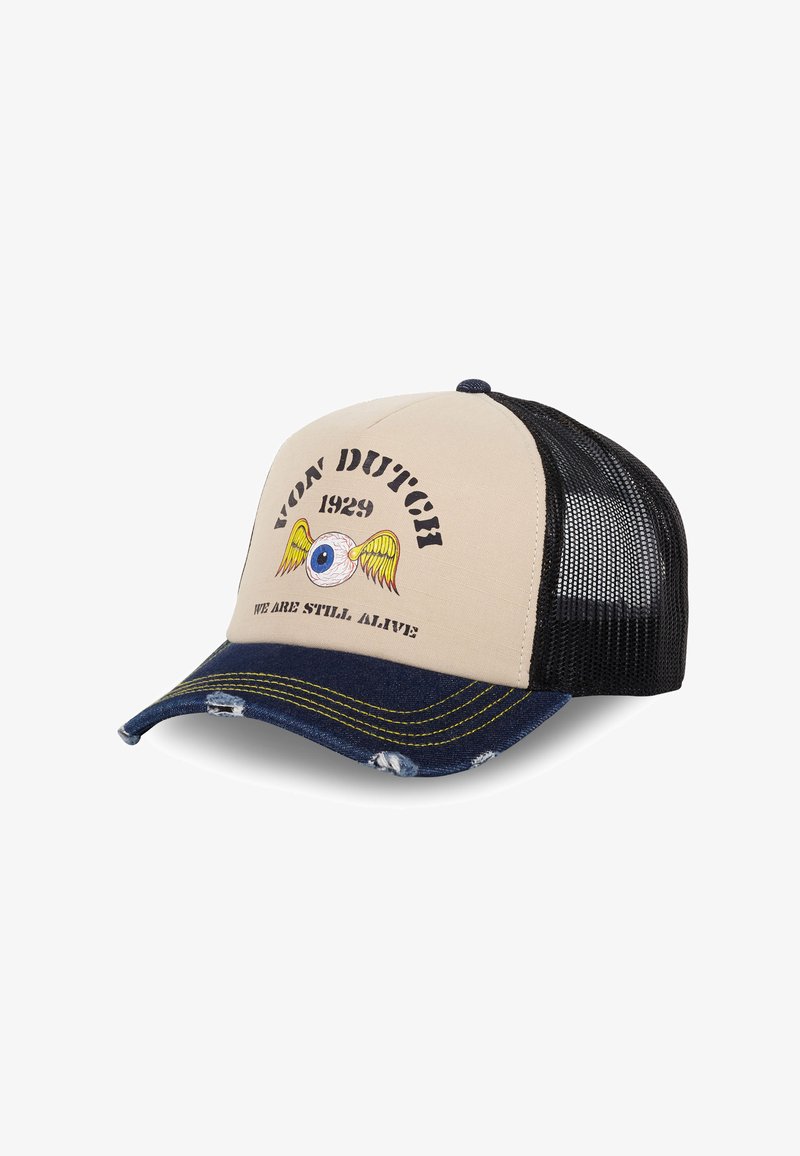 Von Dutch TRUCKER AVEC EFFET BAMBOU ET DEVANT CREW - Gorra - noir