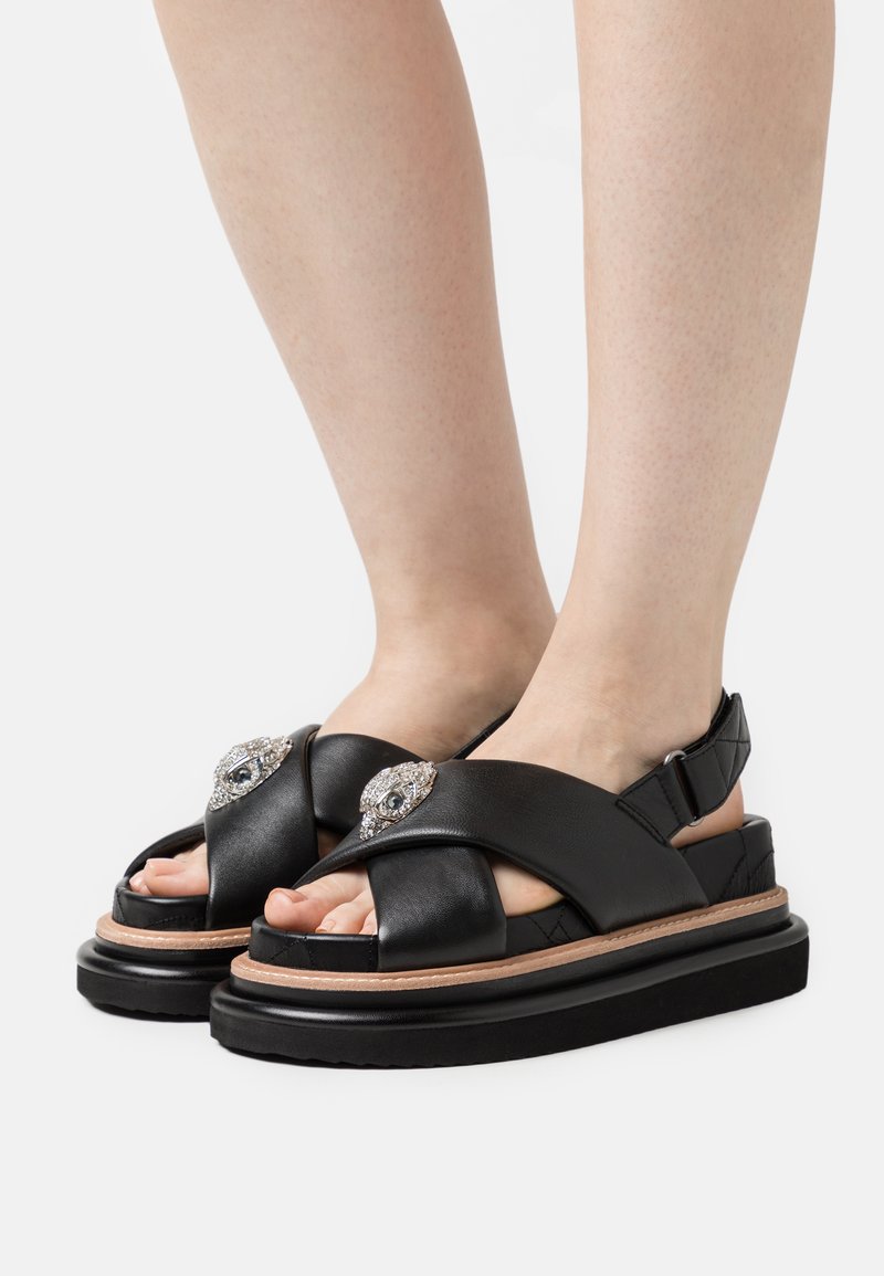 Kurt Geiger London ORSON CROSS STRAP Platform sandals black