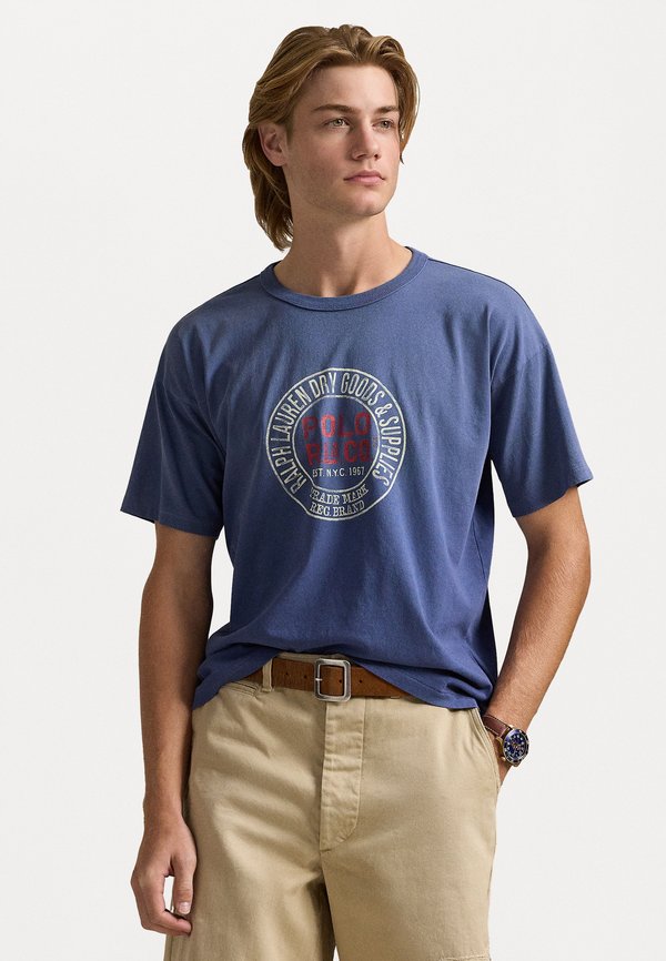 CLASSIC FIT JERSEY GRAPHIC T-SHIRT - Print T-shirt - old royal