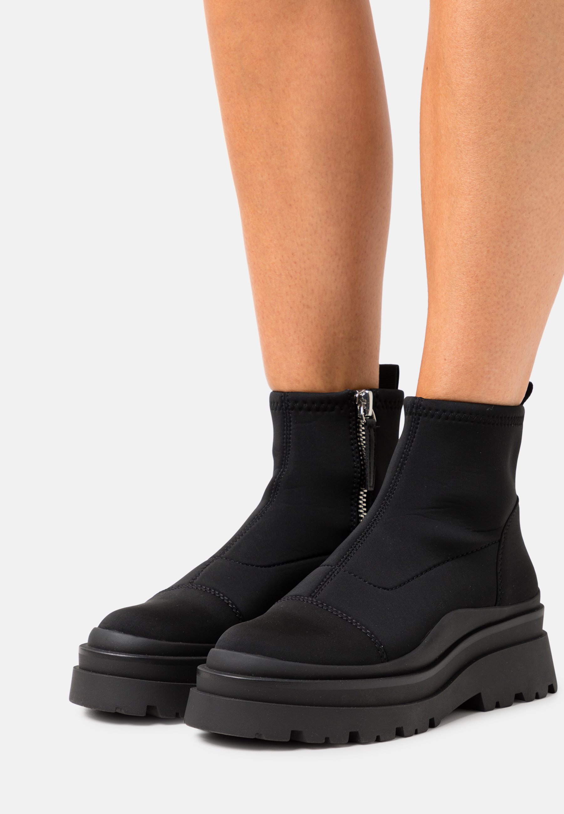 aldo black platform boots