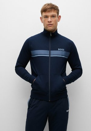 Felpa con zip - dark blue three