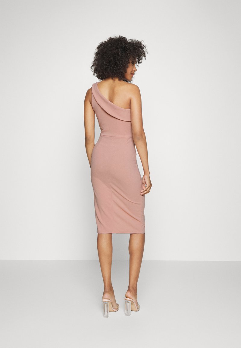 Damen Freizeitkleider | WAL G. DAKOTA ONE SHOULDER FRILL MIDI DRESS Cocktailkleid/festliches Kleid blush pink/pink - RN41777 Damen Freizeitkleider | WAL G. DAKOTA ONE SHOULDER FRILL MIDI DRESS Cocktailkleid/festliches Kleid blush pink/pink - RN41777