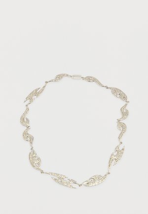 TRIBALS PAVÉ NECKLACE - Verižica - white