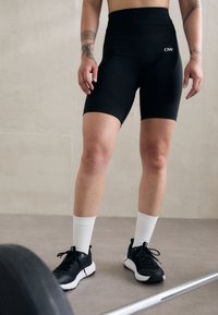 ICANIWILL SOFT SEAMLESS BIKER SHORTS - Leggingek - black