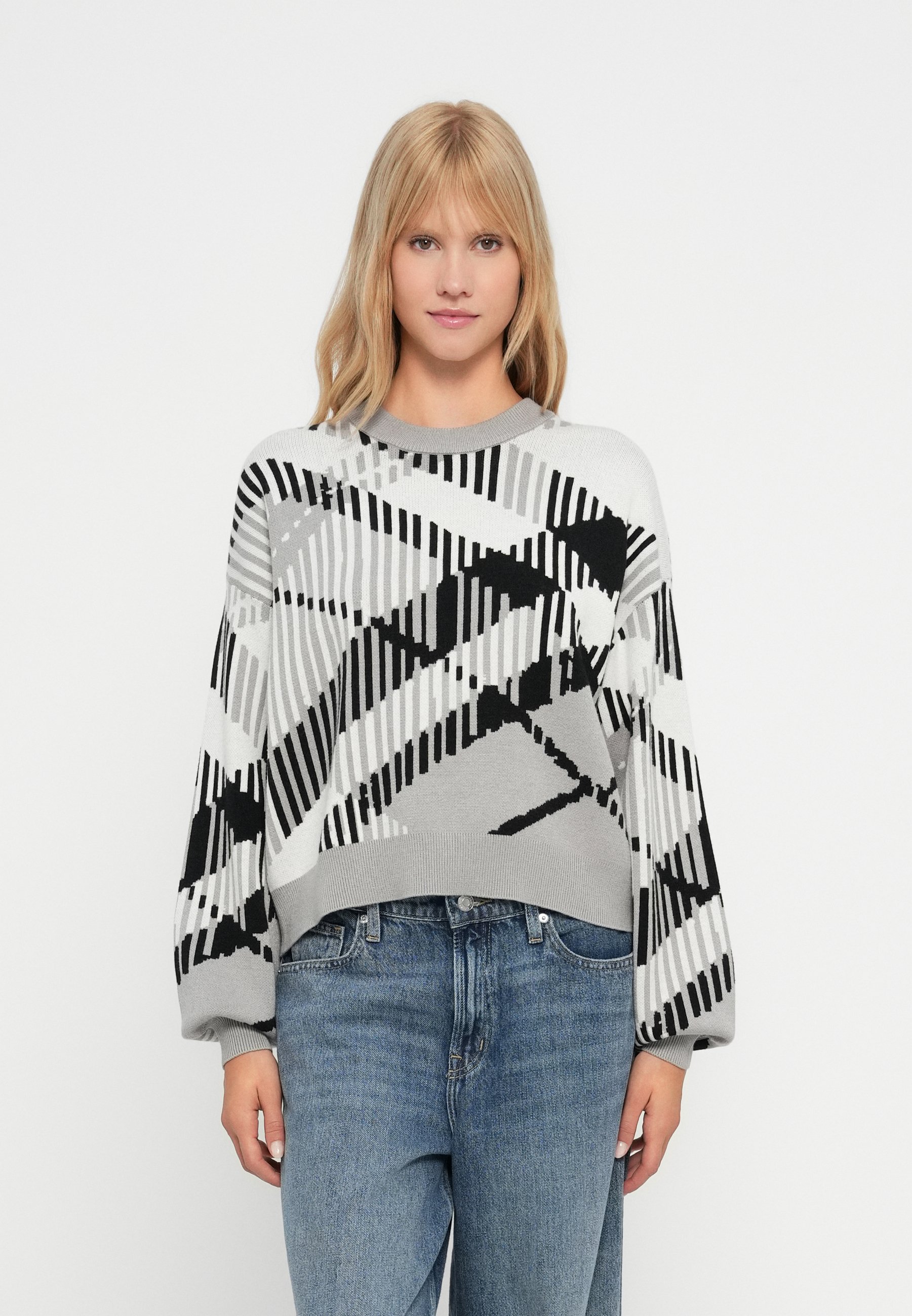 Noisy May NMCHARLOTT O NECK - Jersey de punto - beige