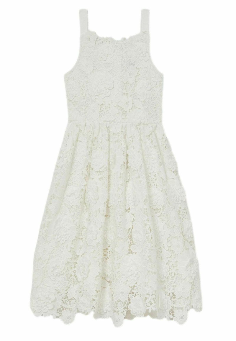 Reiss REISS MELODY GUIPURE-LACE MIDI DRESS - Dnevna haljina - ivory