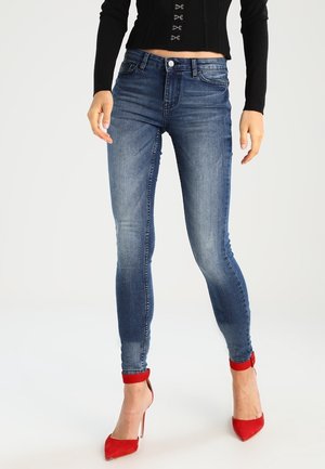 Skinny-Farkut - blue denim