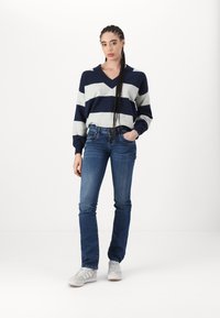 Hollister Co. COZY MOM - Jumper - navy/grey rugby