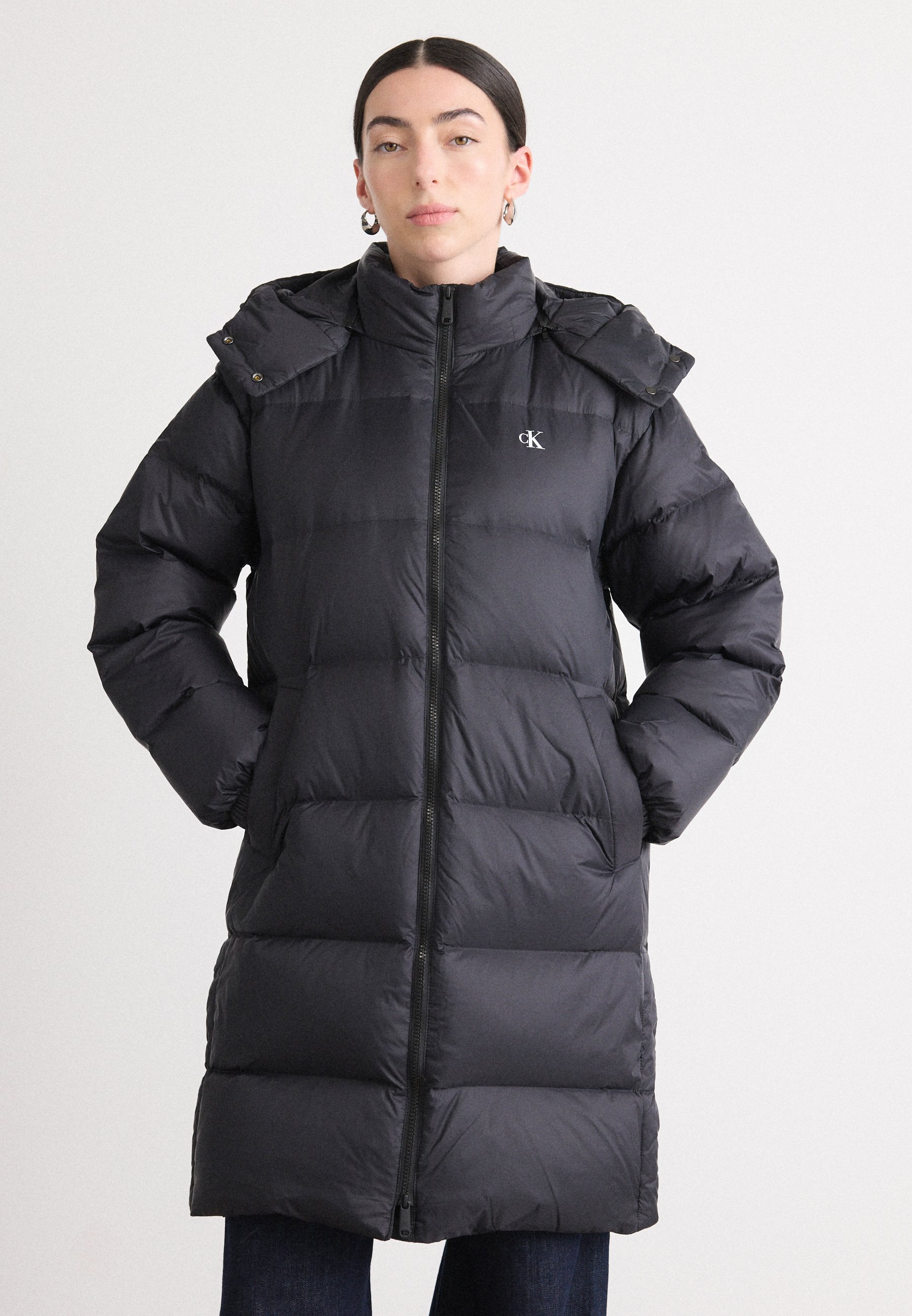 Mantel Calvin Klein Jacke Fell Hood WeiÃƒÂŸe Calvin Klein Jacke