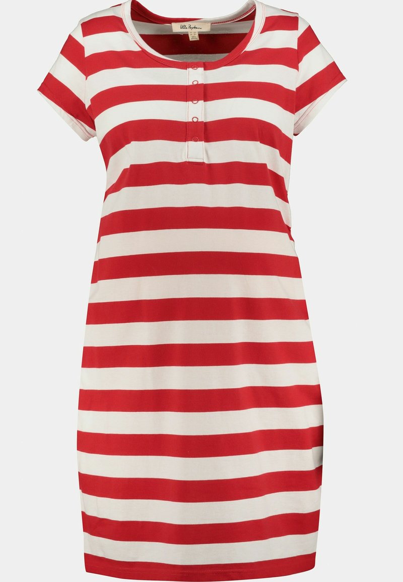 Damen Freizeitkleider | Ulla Popken Jerseykleid salsa/rot - AN39773 Damen Freizeitkleider | Ulla Popken Jerseykleid salsa/rot - AN39773