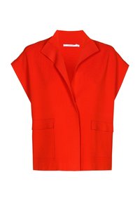 Unselected, scarlet red